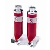 2-tlg. Pfeffer- und Salzstreuer Set "P.S." in Rot