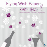 Fliegendes Wunschpapier "Flying Wish Paper&reg;" mit Party-Dekor