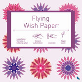 Fliegendes Wunschpapier "Flying Wish Paper&reg;" mit Flower-Mini-Dekor