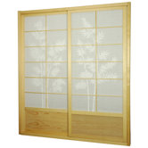 Bamboo Tree Shoji Sliding Door Kit in Natural