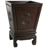 Long Life Flower Container in Dark Rosewood