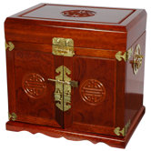 Jewelry Cabinet in Honey Lacquer