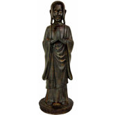 22" Standing Japanese Zen Monk Statue