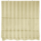 72" Striped Roman Retractable Blinds in Soft Cream