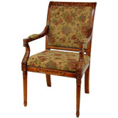 Queen Victoria Fabric Arm Chair