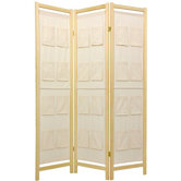 Pockets on Decorative Room Divider