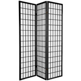 Window Pane Room Divider in Black