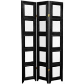 Double Sided Photo Display Room Divider in Black