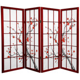 48" Low Cherry Blossom Shoji Room Divider