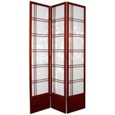 84" Double Cross Bamboo Tree Shoji Room Divider