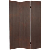 Tall Frameless Bamboo Room Divider in Black