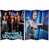 Tall Double Sided Star Trek Voyager Canvas Room Divider