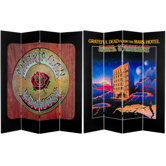 Tall Double Sided Grateful Dead Mars Hotel/American Beauty Canvas Room Divider