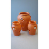 Strawberry Round Jar Planters (Set of 3)