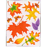 Window Cling Fall Leaves 12 X 17