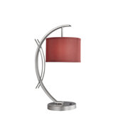 Eclipse One Light Table Lamp in Satin Nickel