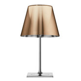 Ktribe Table Lamp with Chrome Body / Plisse Cloth