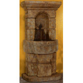Wall Cast Stone Linari Rosette Fountain