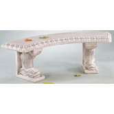Cast Stone Curved Dolphin Picnic Bench