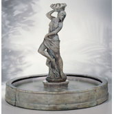 Cast Stone Lorelei in 7 Piece Valencia Fountain