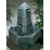 Centerpiece Cast Stone Abstract Obelisk Fountain