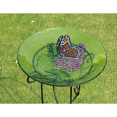 Bird Bath Monarch Lilac in Glass