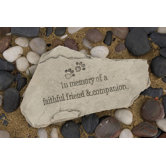 In Memory of a Faithfull Friend and Companion Garden Stone Decor