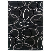 Adana Charcoal Rings and Ovals Rug