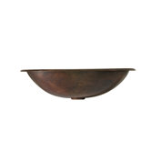Black Nickel Matisse Oval Hand Hammered Copper Bathroom Sink