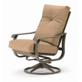 Villa Swivel Dining Arm Chair with Cushion