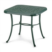 22'' Square Cast Aluminum End Table