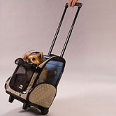 Wheel Around Travel Pet Carrier in Khaki