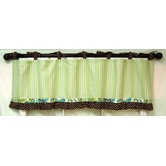 Paisley Splash In Lime Curtain Valance