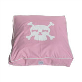Pink Skull Dog Bed