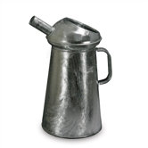 4 Quart Fixed Spout, Galvanized Measure