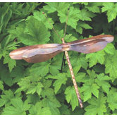 Staked Dragonfly Statue