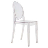 Victoria Ghost Chair in Crystal - Quick Ship!