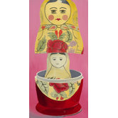 Matryoshka Mother Daughter Giclee Print Art