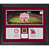 Alabama Crimson Tide Back to Back BCS National Champions Framed Mini Panoramic Collage