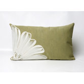 Antique Medallion Rectangle Indoor/Outdoor Pillow in Green