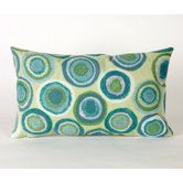 Puddle Dot Rectangle Indoor/Outdoor Pillow in Spa
