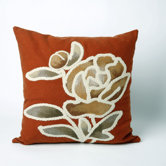 Gabbana Square Indoor/Outdoor Pillow in Orange