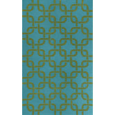 Spello Chains Aqua Outdoor Rug