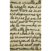 Spello Poem Black Outdoor Rug