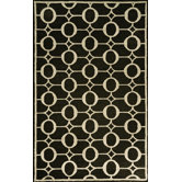 Spello Arabesque Black Outdoor Rug