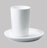 Five Senses White Drinking Glass