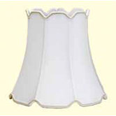 Shantung Soft Scallop Top and Bottom Drum Shade
