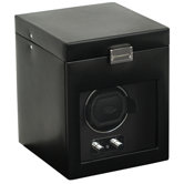 Heritage Module 2.1 Single Watch Winder with Cover and Watch Storage in Black