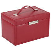 Queen's Court Large Jewelry Case in Crimson