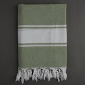 Ayrika Classic Fouta Towel in Green